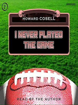 cover image of I Never Played the Game